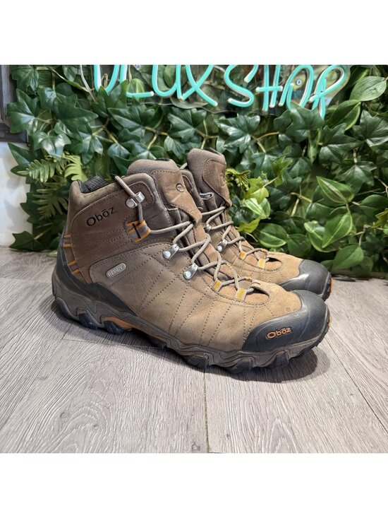 Oboz Other - Oboz Bridger Mid Hiking Boots Men's 14 Brown B Dry Waterproof Leather Rugged